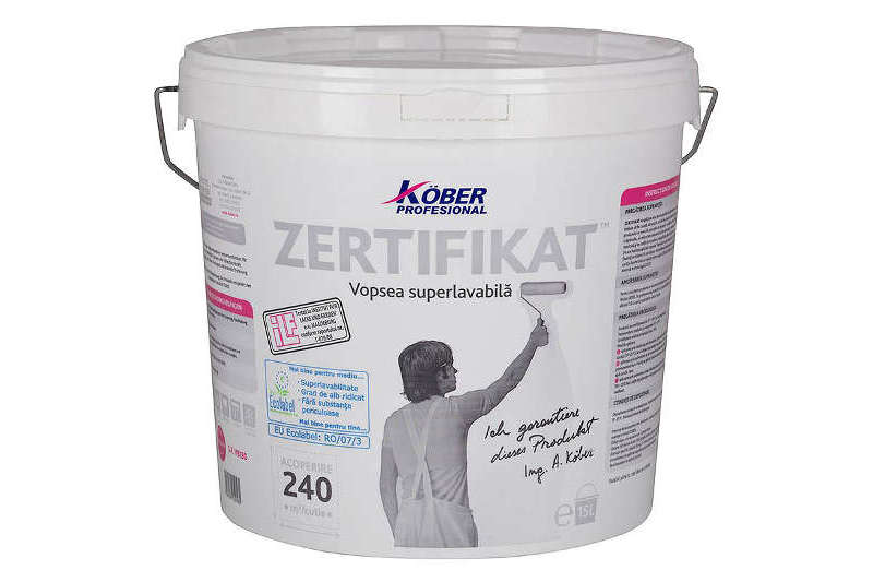 Kober - Vopsea lavabila interior Zertifikat